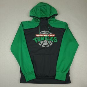 Nickelodeon Teenage Mutant Ninja Turtles Hoodie Mens M Green Black Cotton